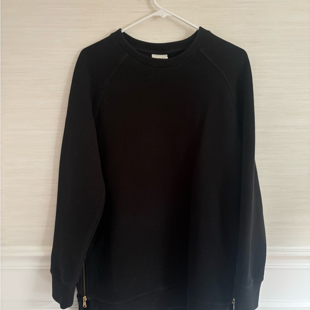 Varley Side Zip Sweatshirt - Black Medium